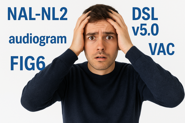 Cómo entender las fórmulas prescriptivas de los audífonos sin morir en el intento